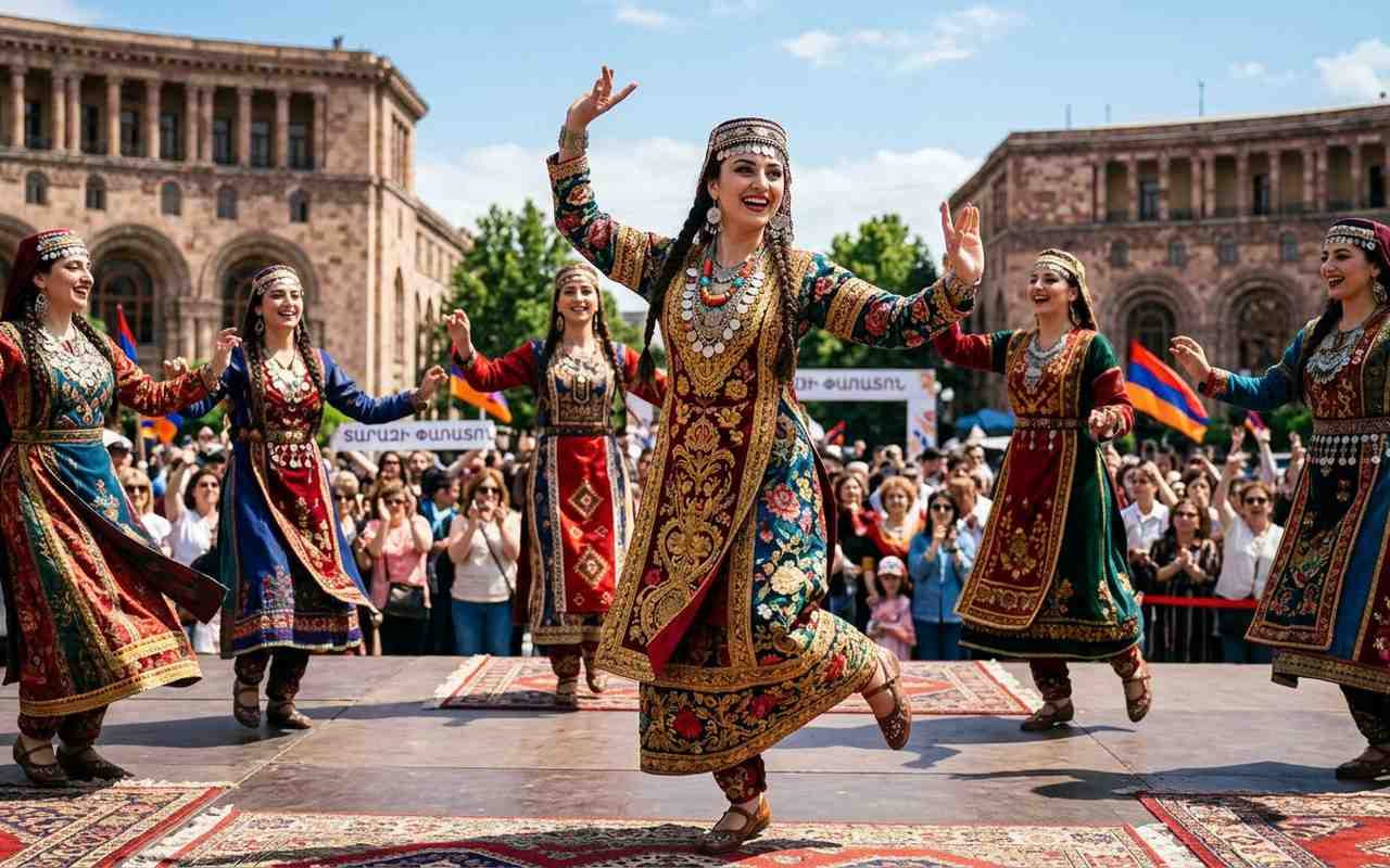 لباس‌های سنتی ارمنی در جشنواره تاراز