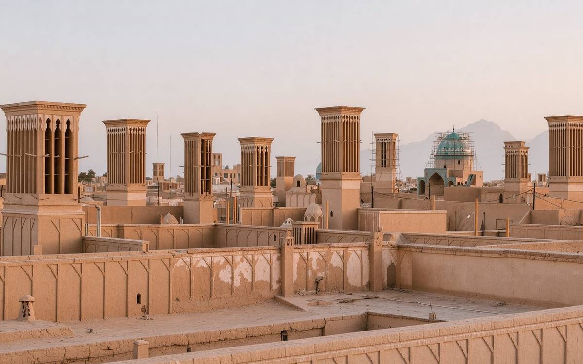 نمای کلی از شهر زیبای یزد